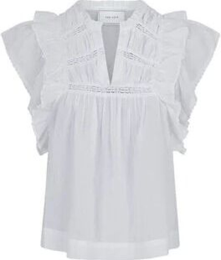 Bilde av Jayla S Voile Top - White 38