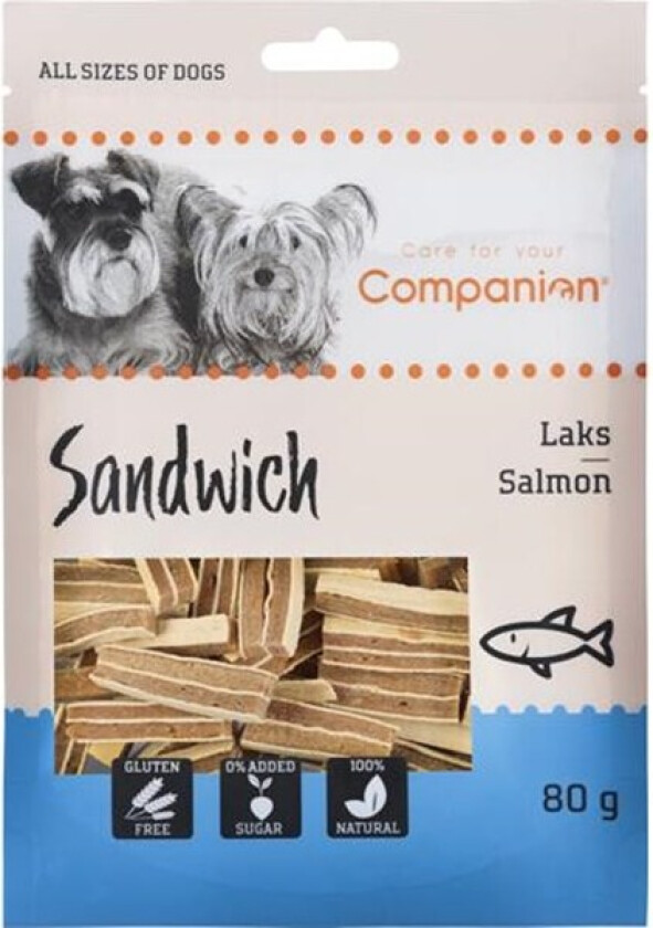 Salmon Sandwich Godbiter til hund 80 g