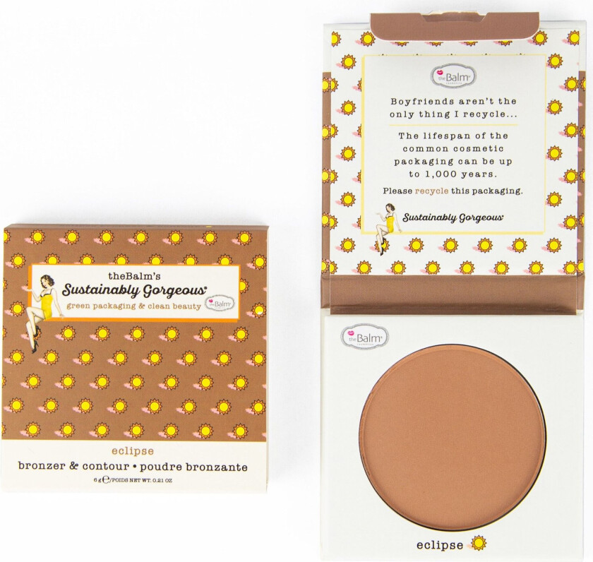 the Balm Sustainably Gorgeous Bronzer & Contour Single Bronzer Eclipse