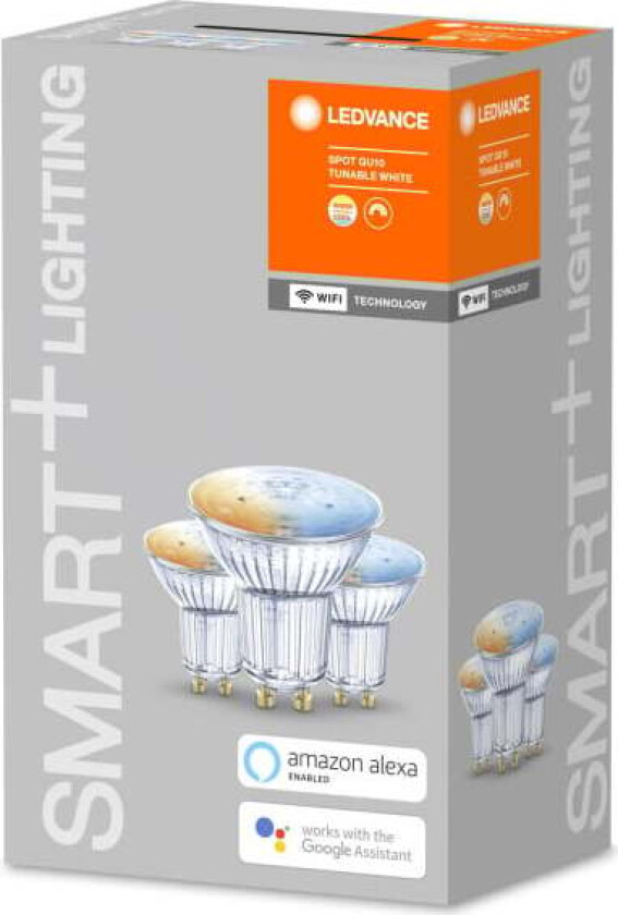 SMART+ WiFi PAR16 TW 50 40° tbdW/GU10. 3-pakke