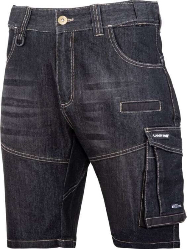 Lahti Pro JEANS KORTE SHORTS. TRYLLEFORMEL. STREKK MED FORSTERKNING, "L", CE, LAHTI