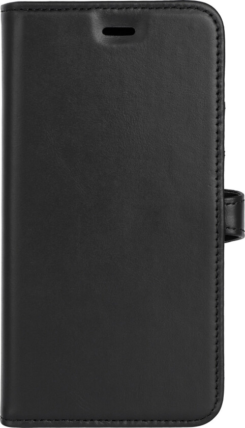 Samsung Galaxy S24 2-i-1 Magnet Flip-Deksel i Ekte Skinn med Lommebok - Svart