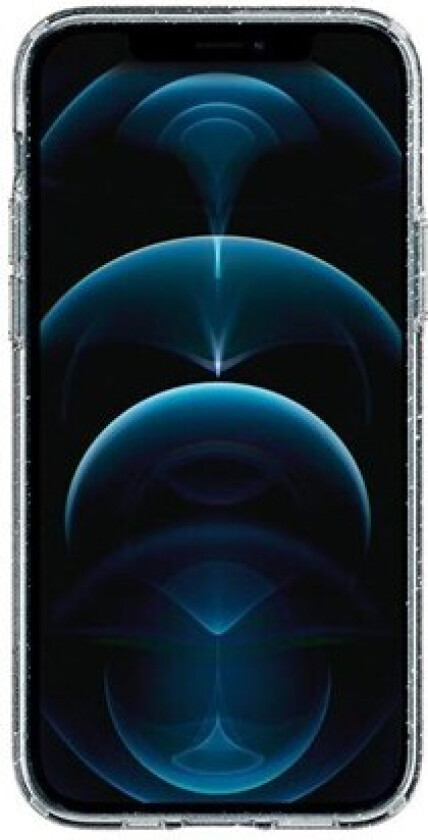 iPhone 12 Pro / 12 Liquid Crystal Deksel - Gjennomsiktig / Glitter