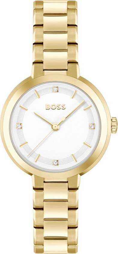 Boss Sena 1502758 - Kvarts - Gull - Dameklokker - Rustfritt stål - ledd m/pin - Mineral