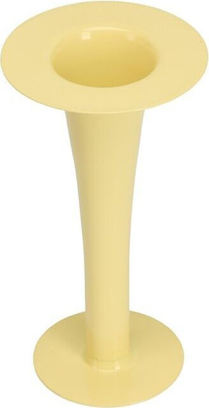 Trumpet 2-i-1 vase og lysestake 24 cm Yellow