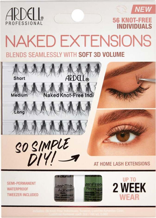 Naked Lashes, 56 pcs  Løsvipper