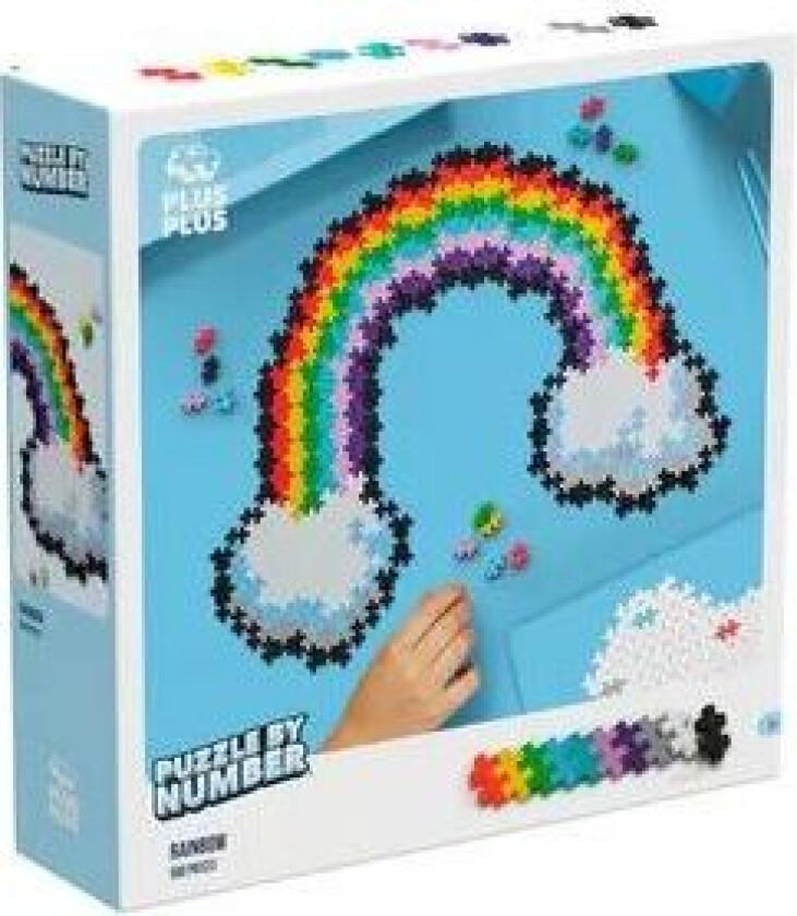 Plus-Plus Puzzle By Number Rainbow 500pcs