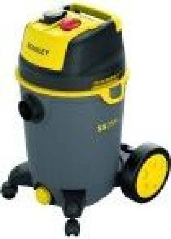 Stanley SXVC25PTDE, Tørr & våt, Sort, Gult, Knapper, 25 l, 4 hjul, AC