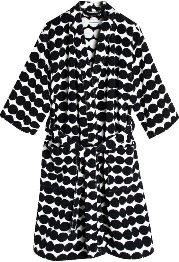 Räsymatto badekåpe Black-white, S