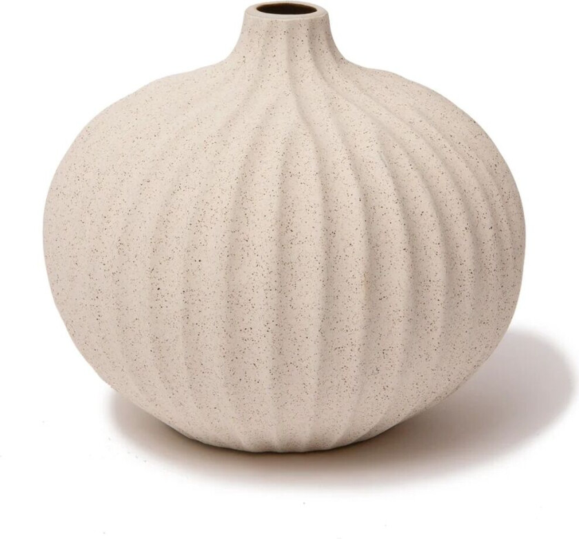 Bari vase Sand white light line, L