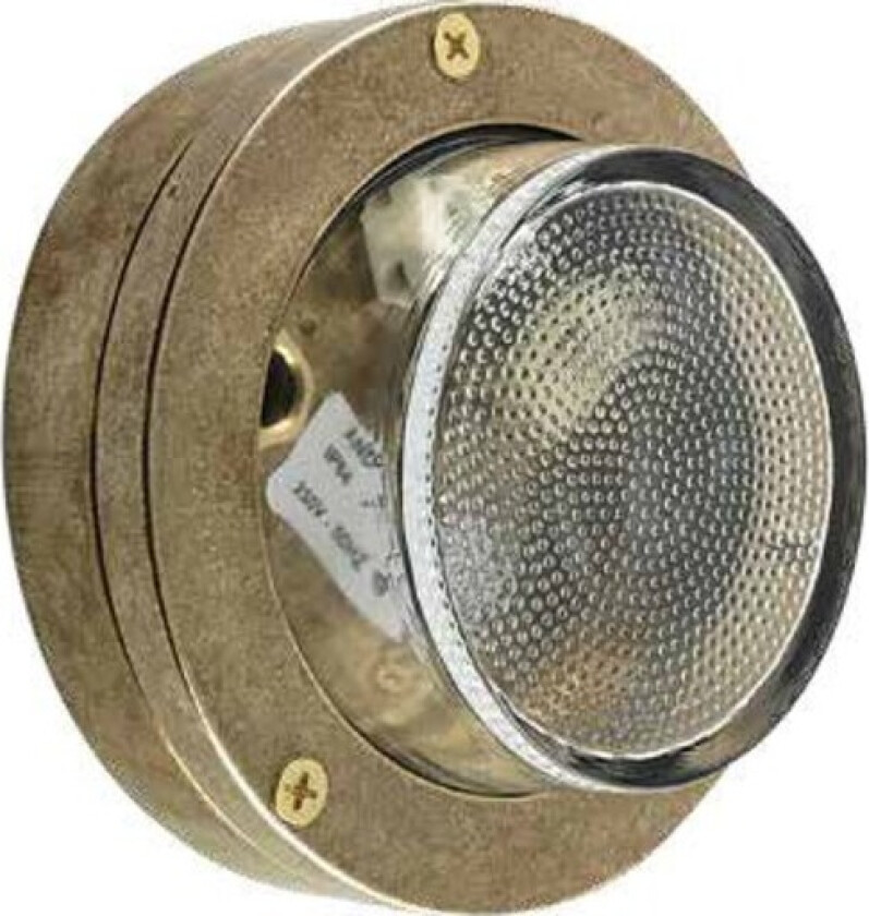 67D skottlampe støpt messing og frostet glass IP64