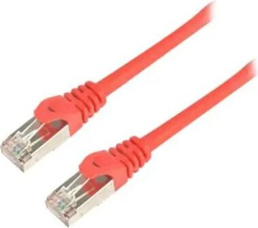 Nettverkskabel Lszh Rj-45 Rj-45 Cat 6 10m Rød