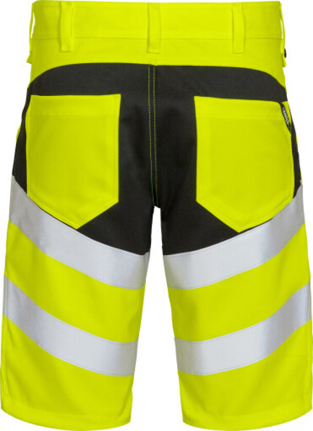 stretchshorts 6546, EN 20471 gul/svart, klasse 1, størrelse 76