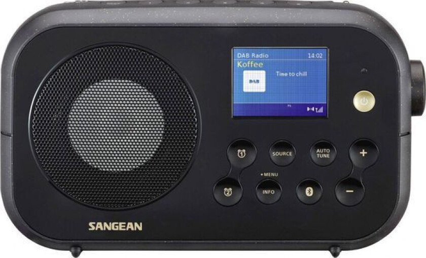 Sangean Dab Radio dpr42 Bt Svart Med Blåtann/bluetooth 340044