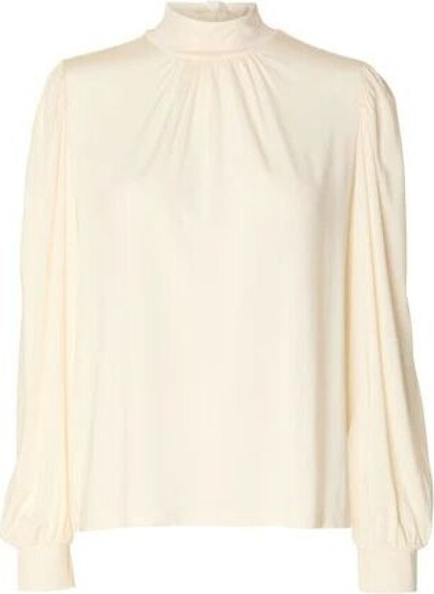 Saya Ls High Neck Top - Snow White L