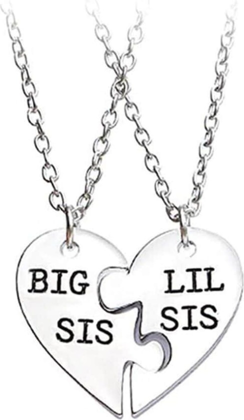 Vennskapshaller for søstre søster halskjede kompass ringer