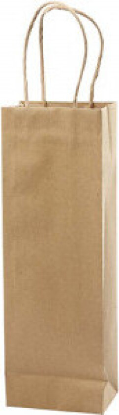 Bilde av Papirpose, brun, H: 36 cm, B: 13x8 cm, 125 g, 10 stk./ 1 pk.