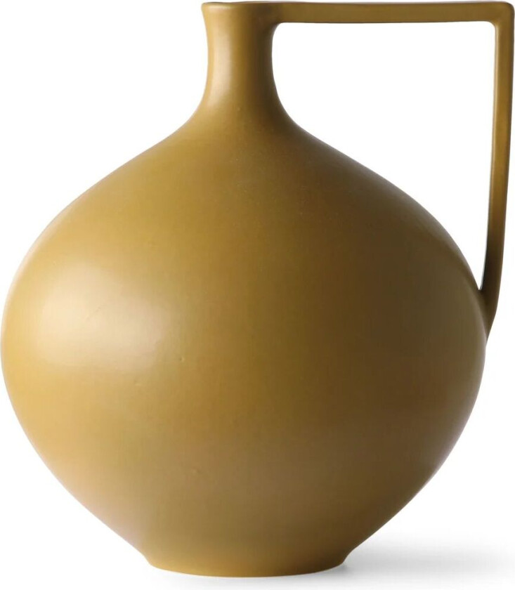 Ceramic Jar vase L 26,5 cm Mustard
