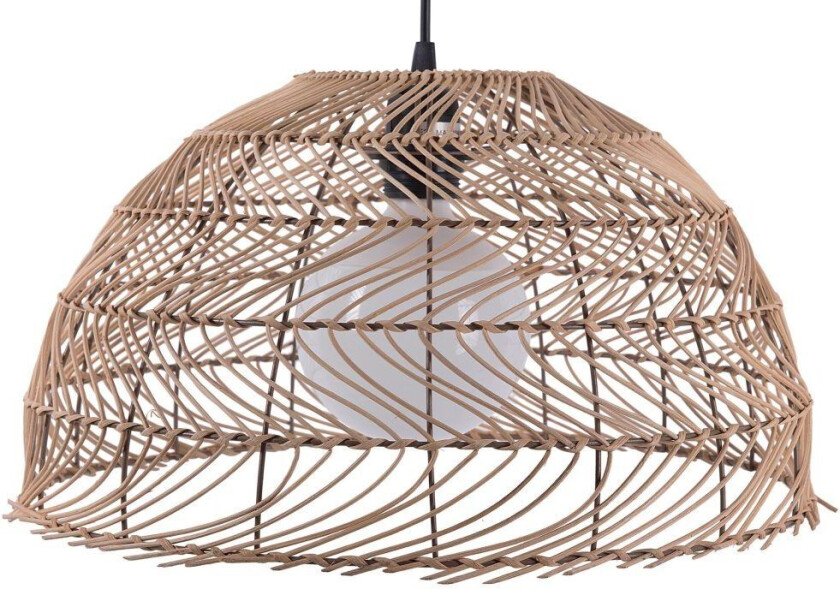 Pendellampe Naturlig Flettet Rotting Klokkeformet Hengelampe Boho stil