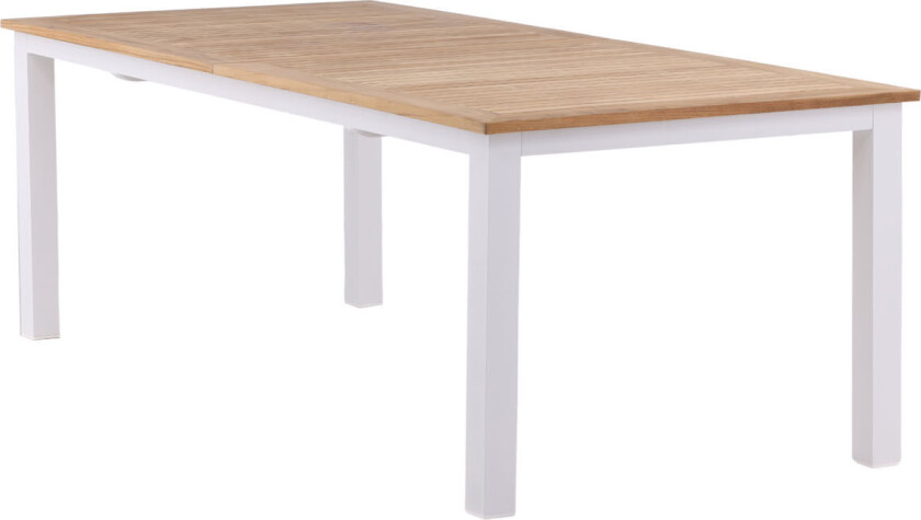 Bilde av Panama hagebord inkl. tilleggsplate 224, 324 cm hvit, natur .