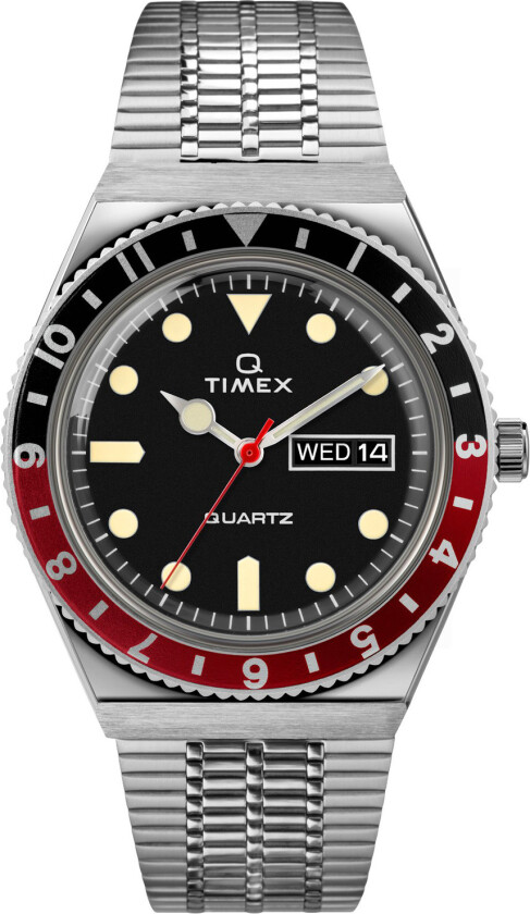 Q Diver Reissue 1979 Klokke Sort Og Rød male