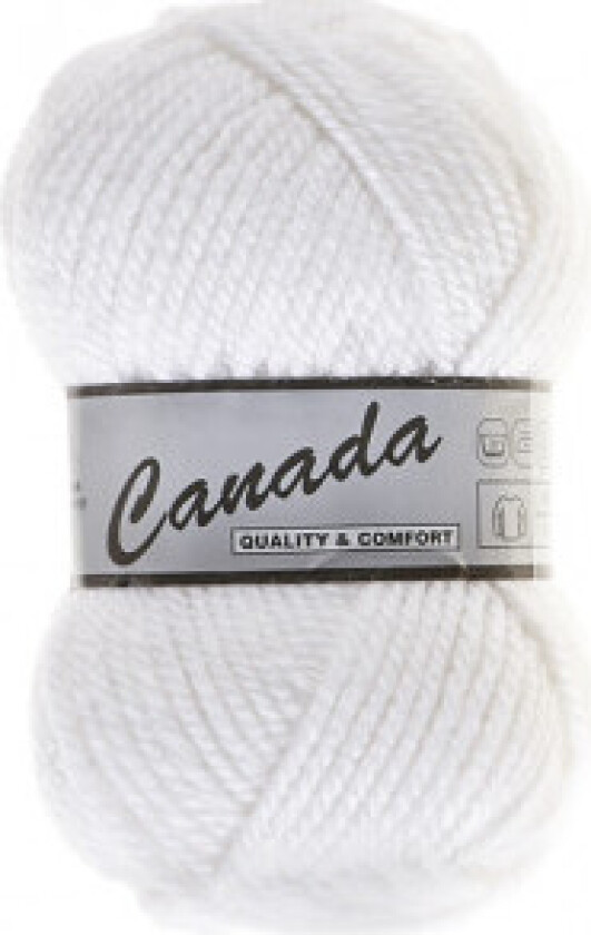 Lammy Canada Garn Unicolour 005 Hvit