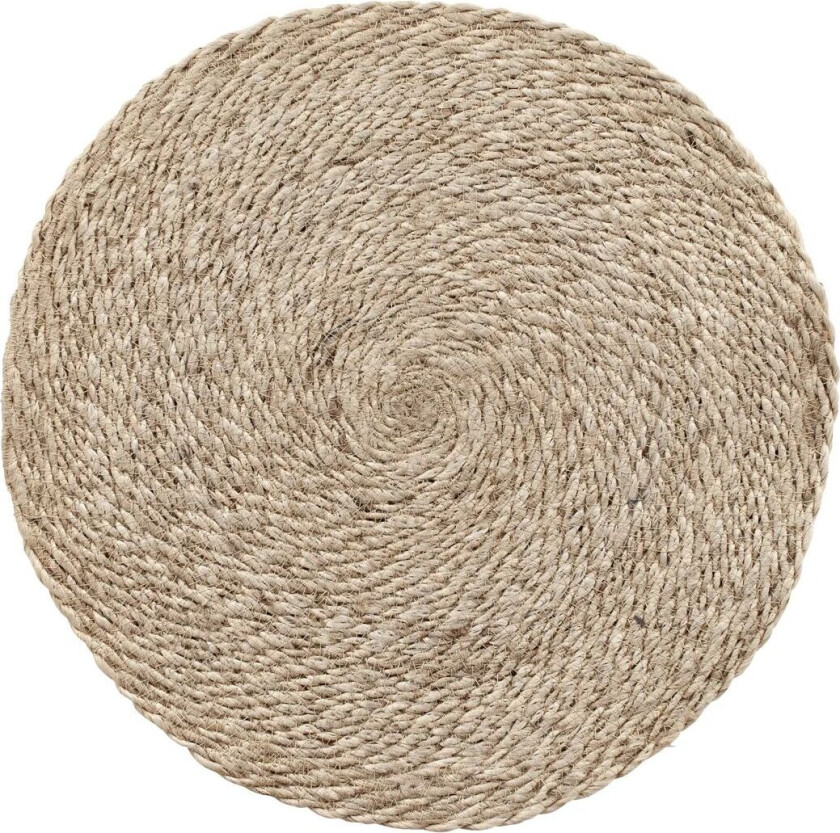 Elin spisebrikke twist Ø 38 cm Natur-grå