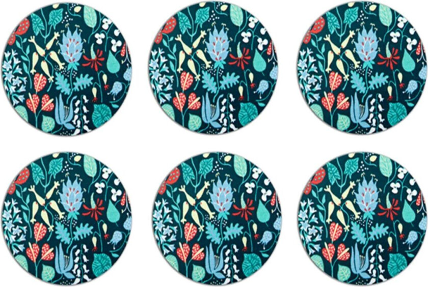 Herbarium glassunderlag 6-pakn. blå