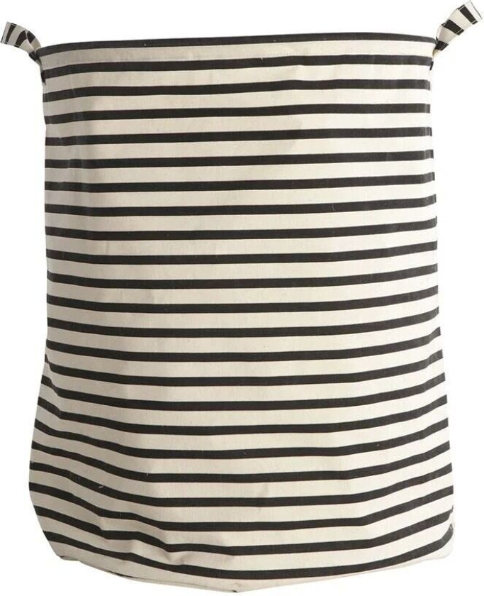 skittentøyskurv stripes sort-hvit