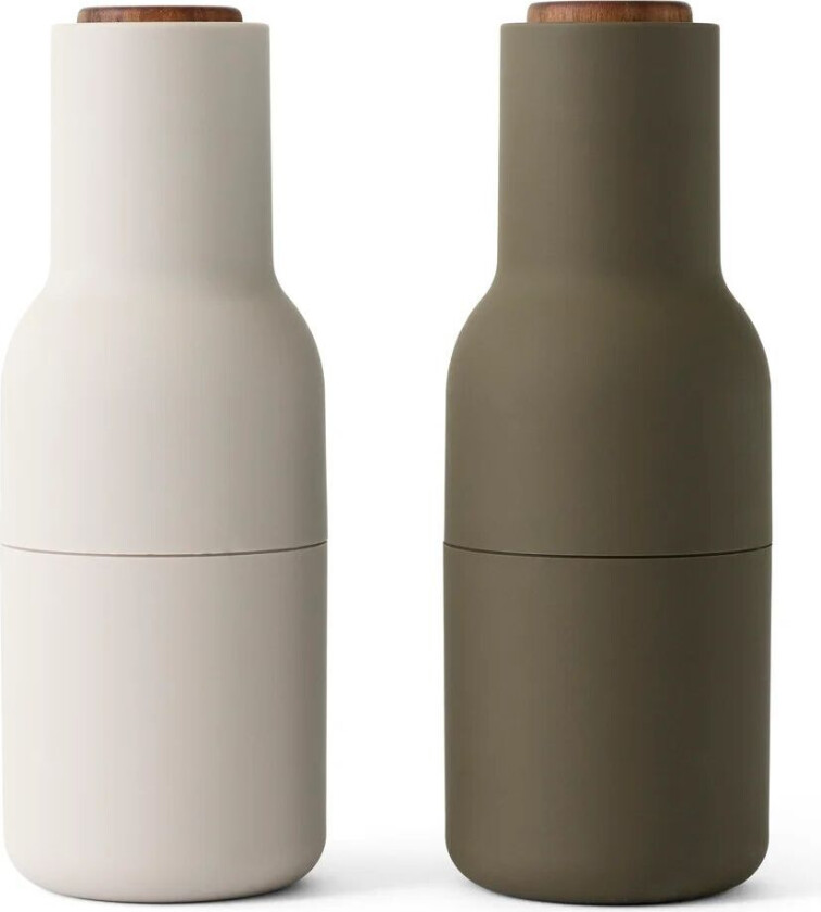 Bottle Grinder salt og pepperkvern Hunting green-beige