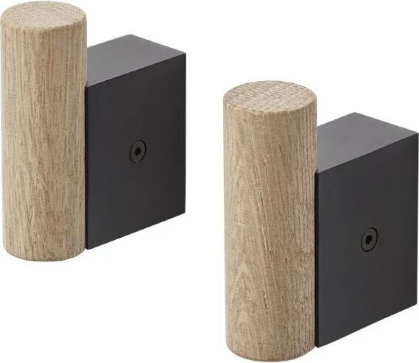 Bilde av Attach knagg 2-stk. Oak-black