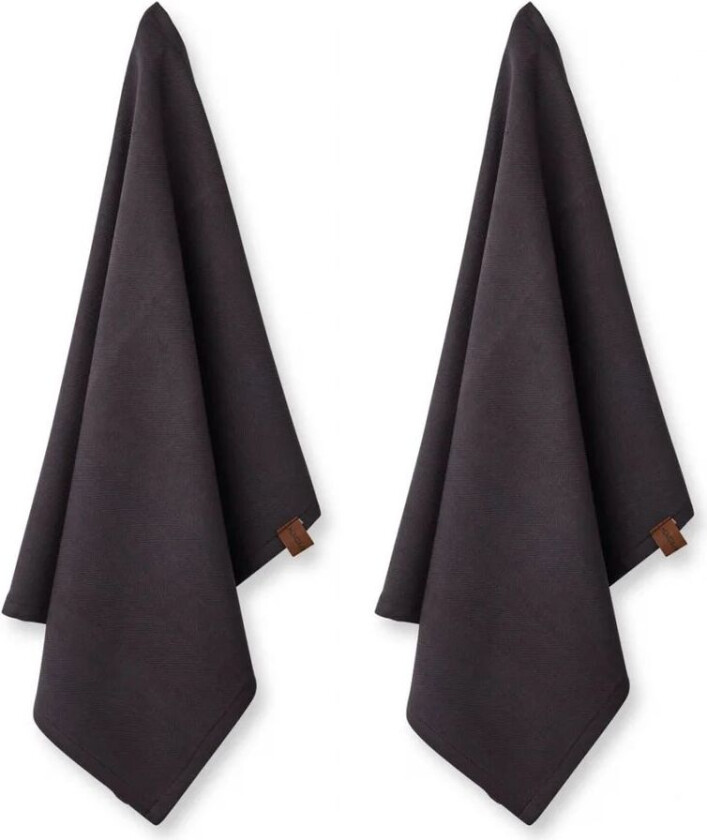 økologisk kjøkkenhåndkle 45 x 70 cm 2-pakning Coal