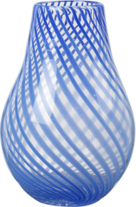 Ada Cross Stripe vase 22,5 cm Intense blue