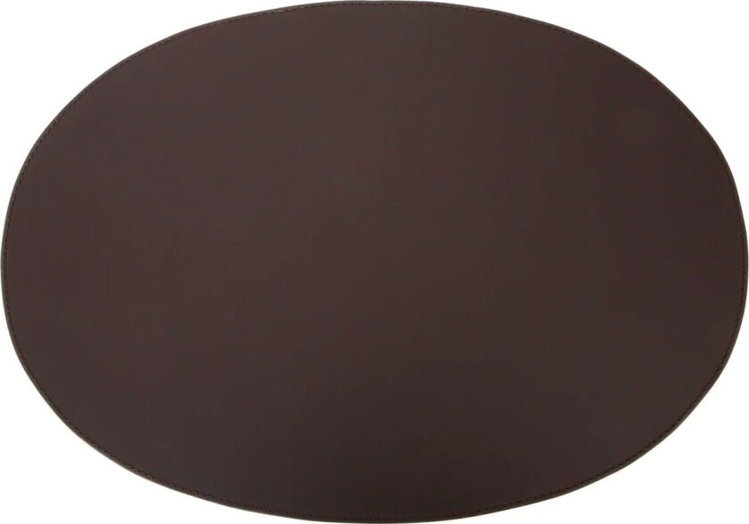 spisebrikke skinn oval 47x34 cm Chocolate