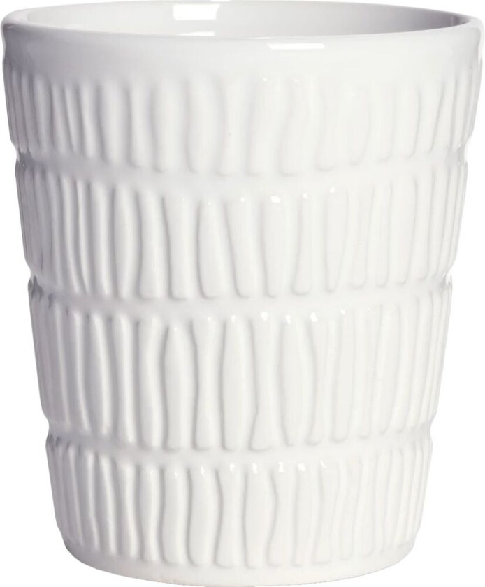 Stripes krus 30 cl Hvit