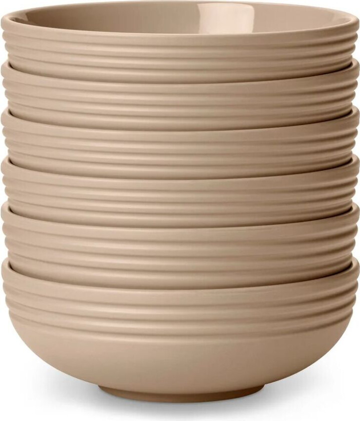Lines skål Ø16 cm 6-stk. Beige