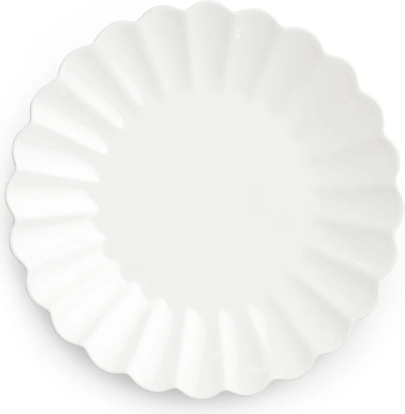 Oyster tallerken 20 cm Hvit