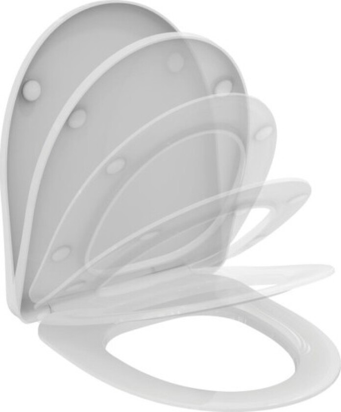 Ideal Standard i.life A toalettsete, soft close, avtagbar, hvit