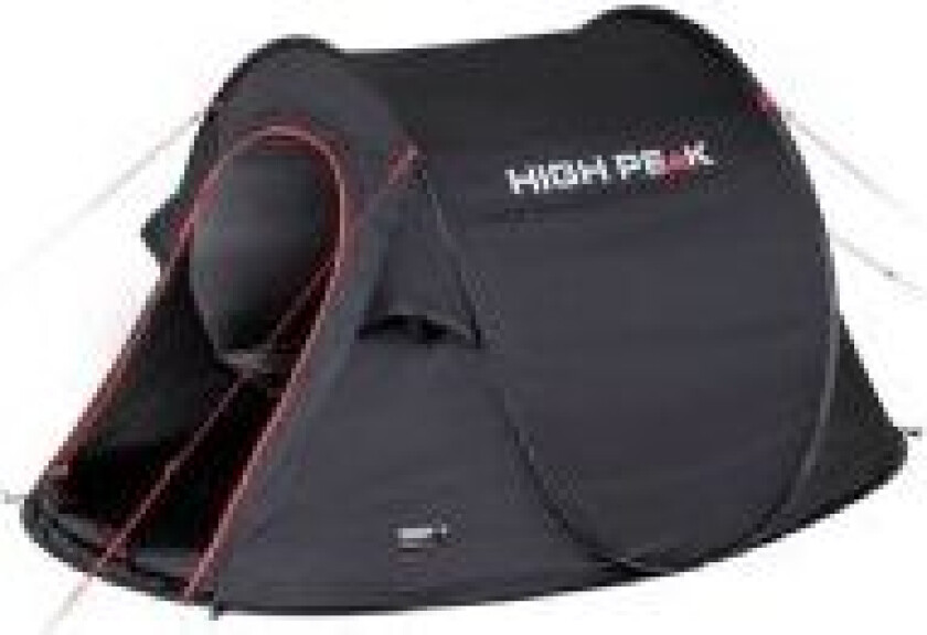 High Peak Vision 2, Camping, Tunell Telt, 1,86 kg, Sort