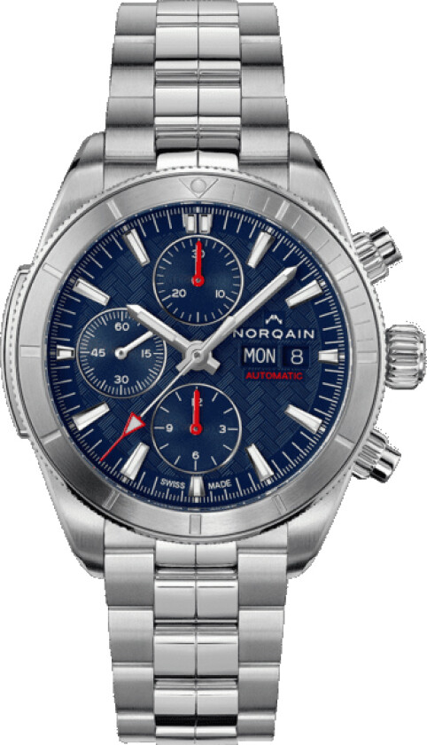 Adventure Sport Chrono 41mm N1500SIC/A151/150SC - Automatisk - Sølv - Herreklokker - Rustfritt stål - ledd m/pin - Safir