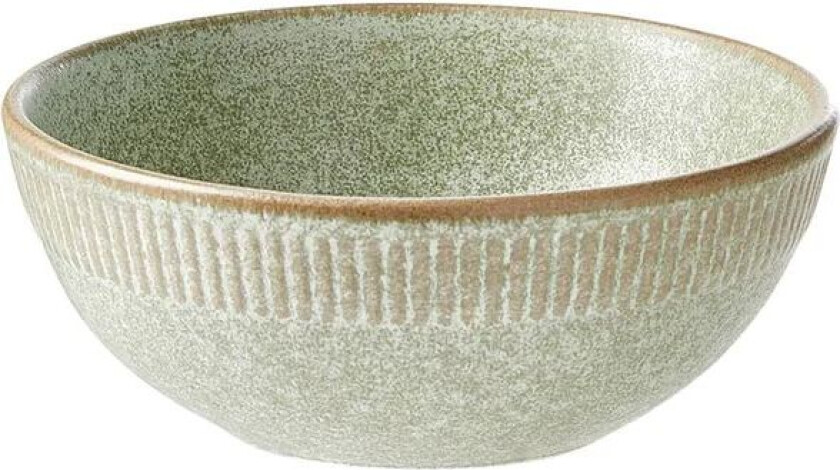 Aida Relief skål Ø14 cm Grønn