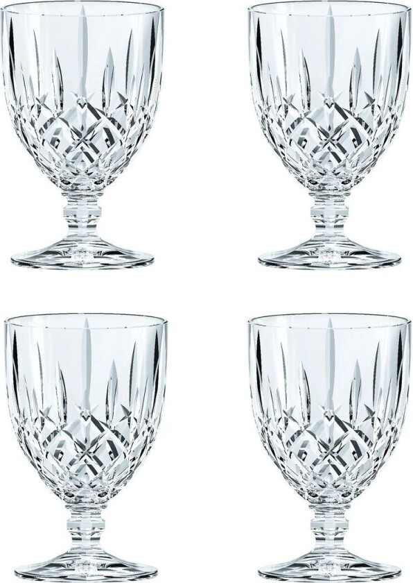 Noblesse glass på fot 23 cl 4-pakning Klar