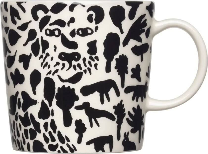 iittala Oiva Toikka Cheetah kopp 30 cl Svart-hvit