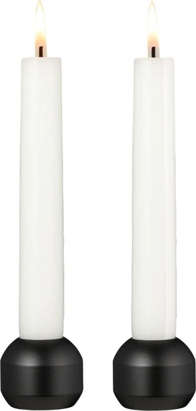 Lind DNA Silhouette lysestake 34 2-pakning Svart