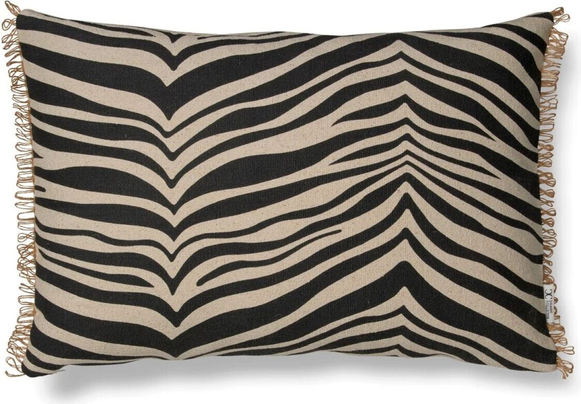 Zebra pute 40x60 cm Svart