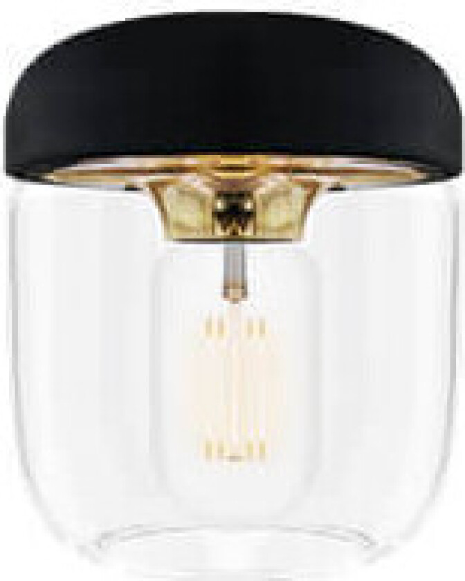 Acorn lampeskjerm svart polert messing