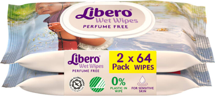 Våtserviett Duo 128stk