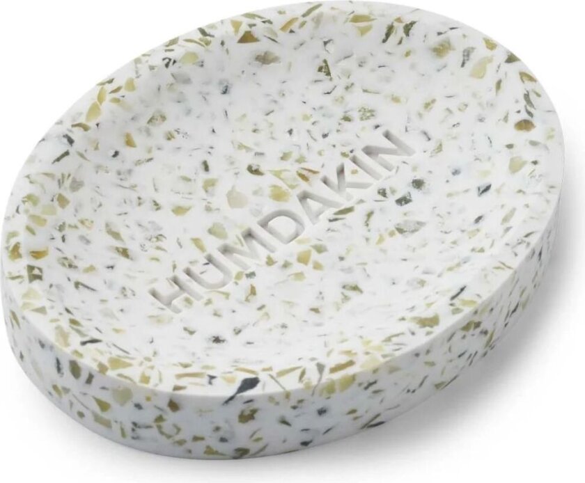 Terrazzo såpeskål 10 x 13 cm Green-white