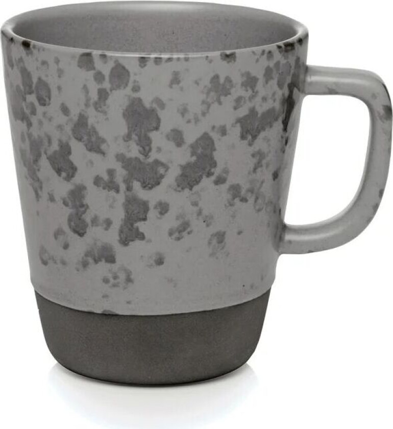 Aida Raw kopp med hank 30 cl grå med prikker