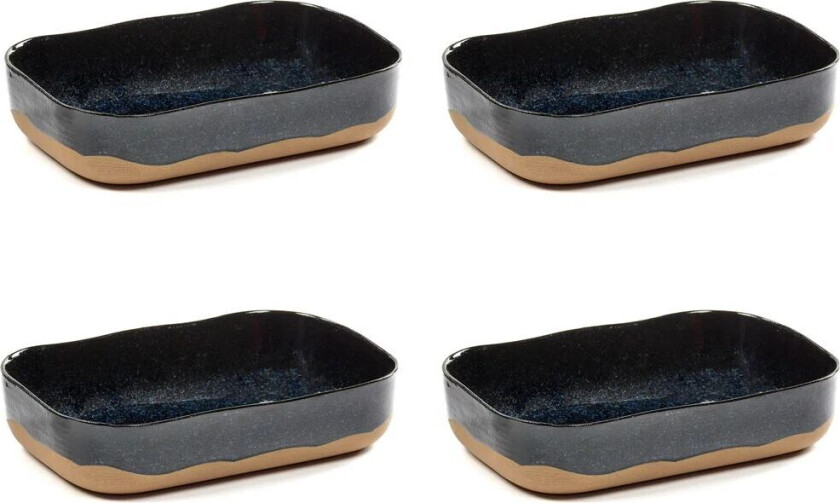 La Nouvelle Table ekstra dypt fat No5 L 4-pakn. Dark blue